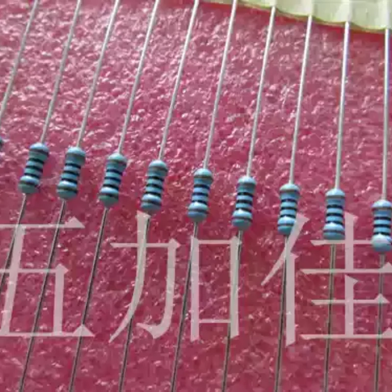 10-100pcs T52F100R 100R 100 ohms 1/4W 1% imported metal film color ring resistor