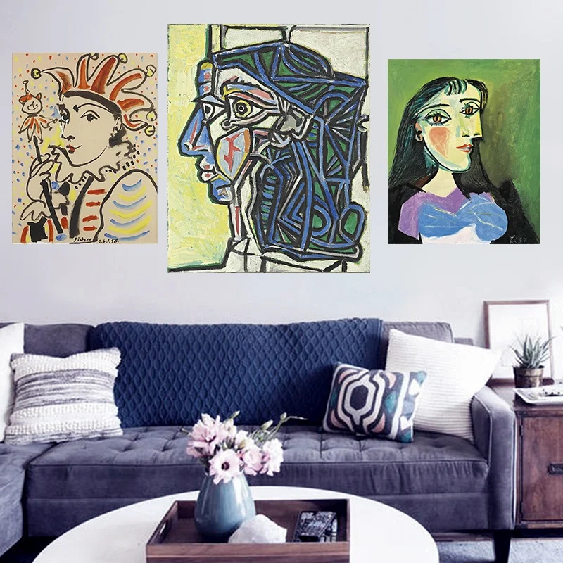 Abstract Vintage Famous Painter Canvas Painting Picasso Poster Art Prints Abstract Modern Gallery Wall Pictures Home Decor Gift