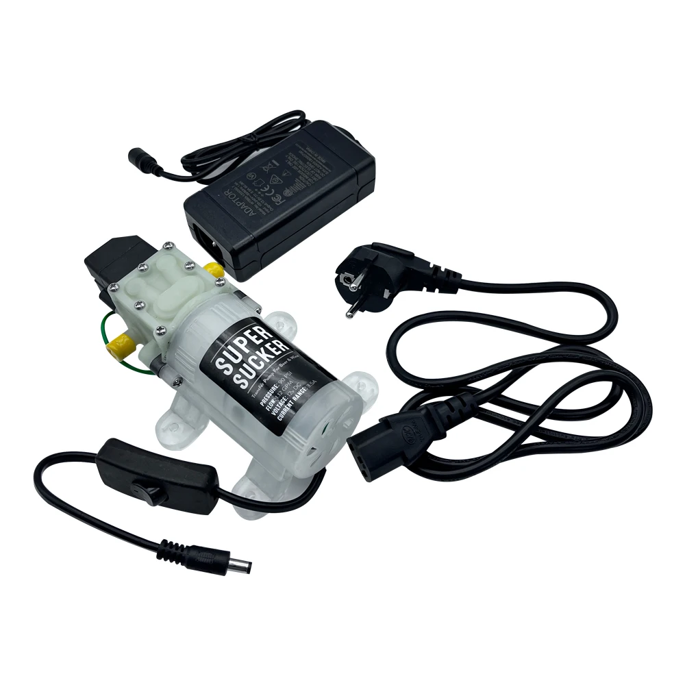 KegLand Siphon Pump (12V, 3.5A,4.0LPM, 90psi) Including Power Supply(CE,UL,SAA)