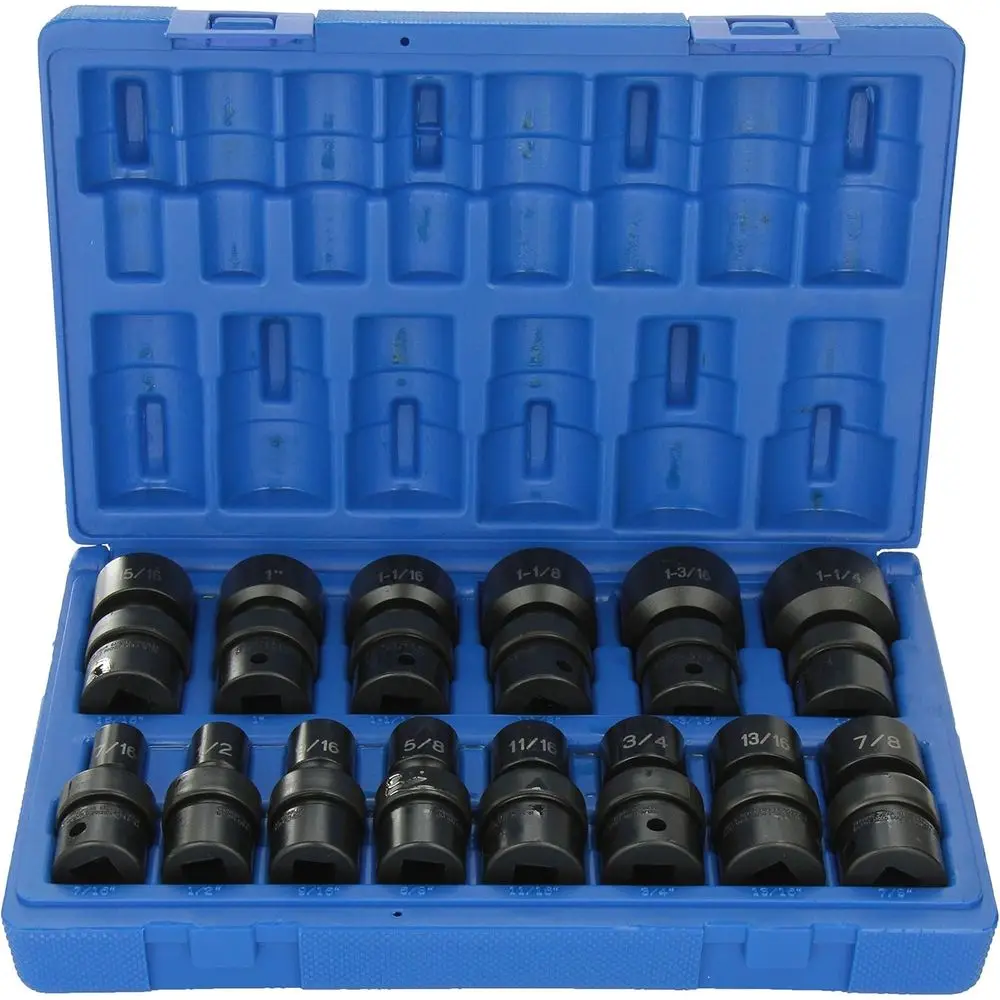 

12-Point 1/2 Drive 14-Piece Universal Socket Set