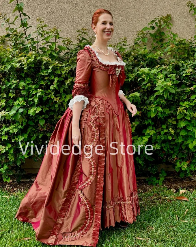 Vintage Medieval Ball Gown Victorian Bustle GownHistorical Civil War Southern Belle Victorian Evening Gowns vestidos de festa