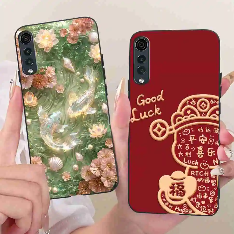 For LG Velvet 4G LMG910EMW  Case Fashion Simple Style Silicone TPU Black Cover For LG velvet 5G Lg Velvet 5G UW 6.8" Phone Cases view 4