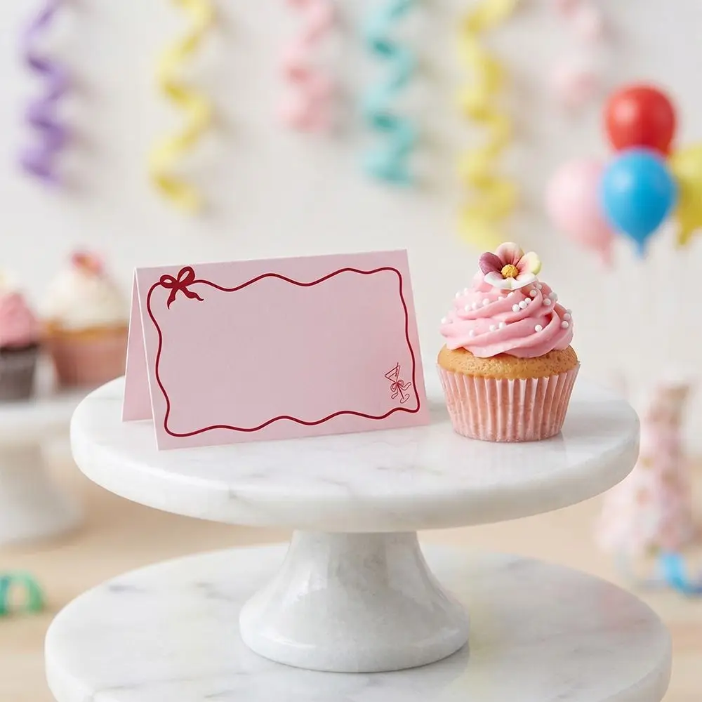 Pink Butterfly Design Wedding Place Cards Foldable Elegant Wedding Wedding Seat Cards Page Style Elegant Design Table Seat Cards