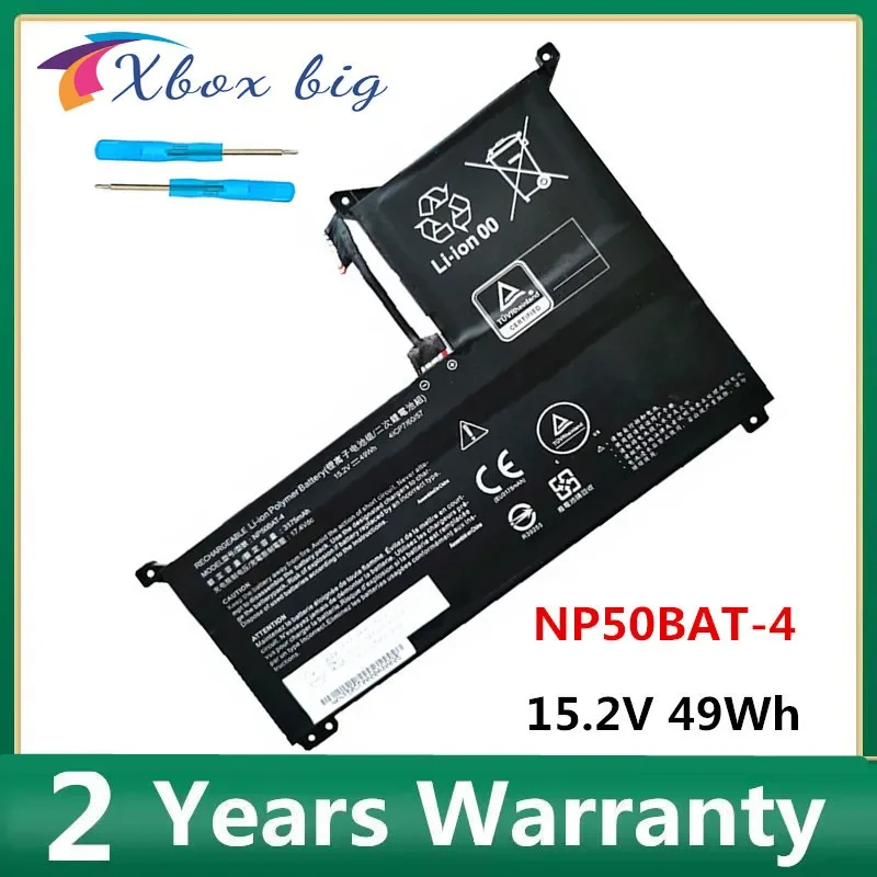Neuer NP50BAT-4 Akku für 4ICP7/60/57 Clevo XMG Focus, JJIANGXIN X15 Notebook 15,2 V 49 Wh 3175 mAh