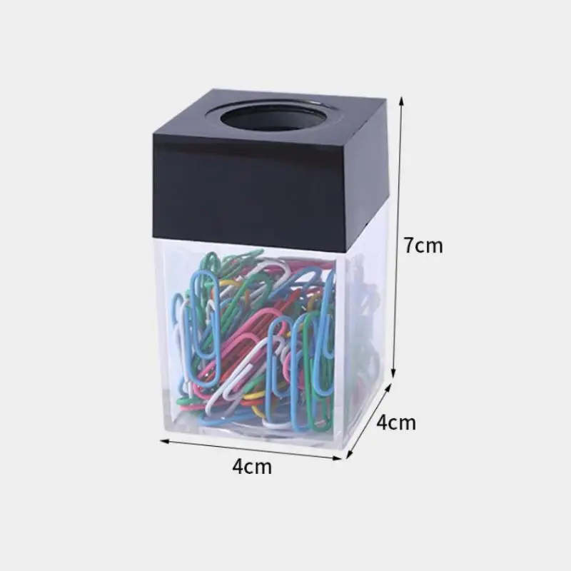 18pcs Paperclips Macaron Color Ins Paper Clip Storage Box Protable Stationery High Capacity Storage Box Office Binding Supplies