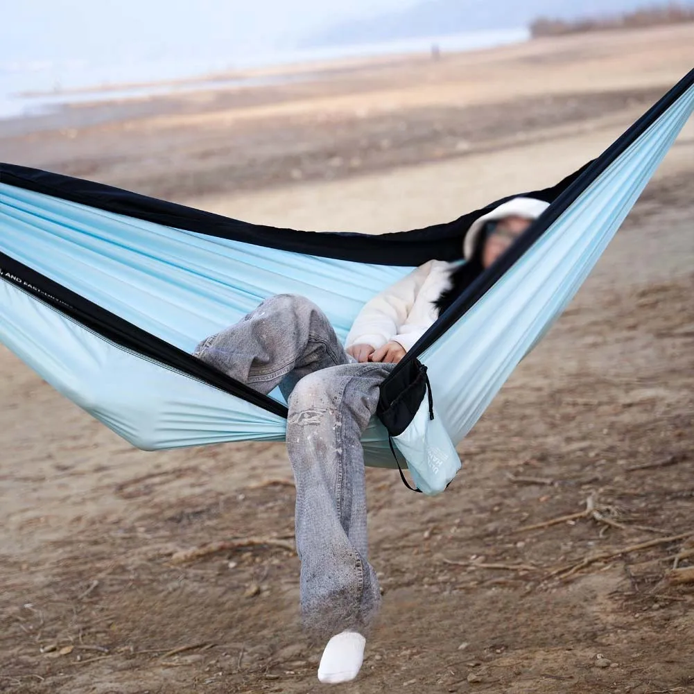 

Уличная двухместная кровать-качели для отдыха, сверхлегкая, с защитой от опрокидывания, подвесная, из полиэстера 300T, 270x180 см, нагрузка до 200 кг, портативная конструкция