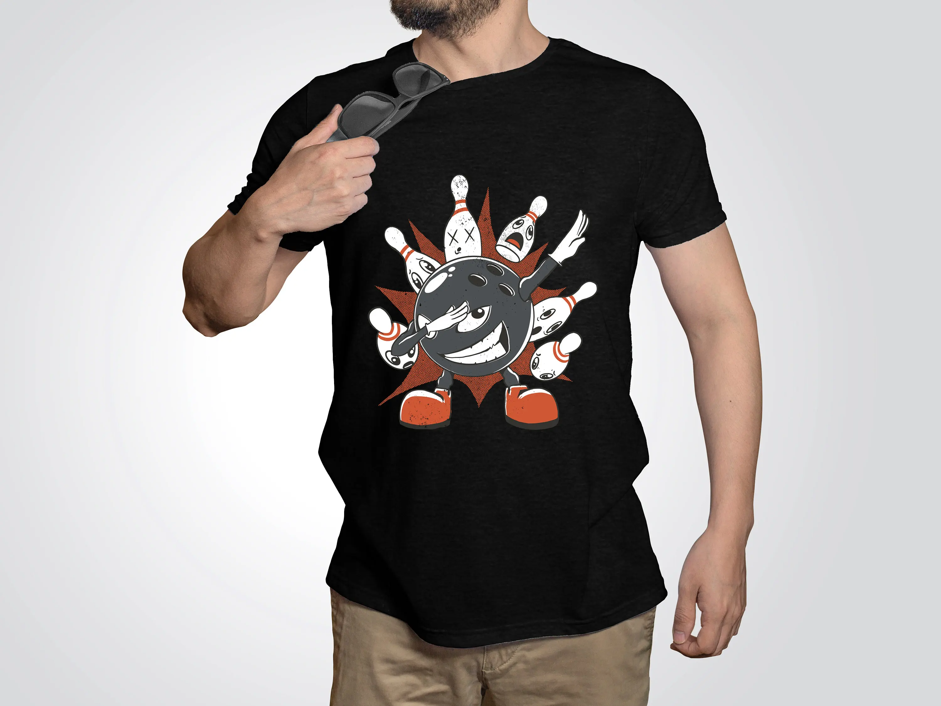 Футболка для боулинга, Забавный Боулер команды Sarcastic Dad Team