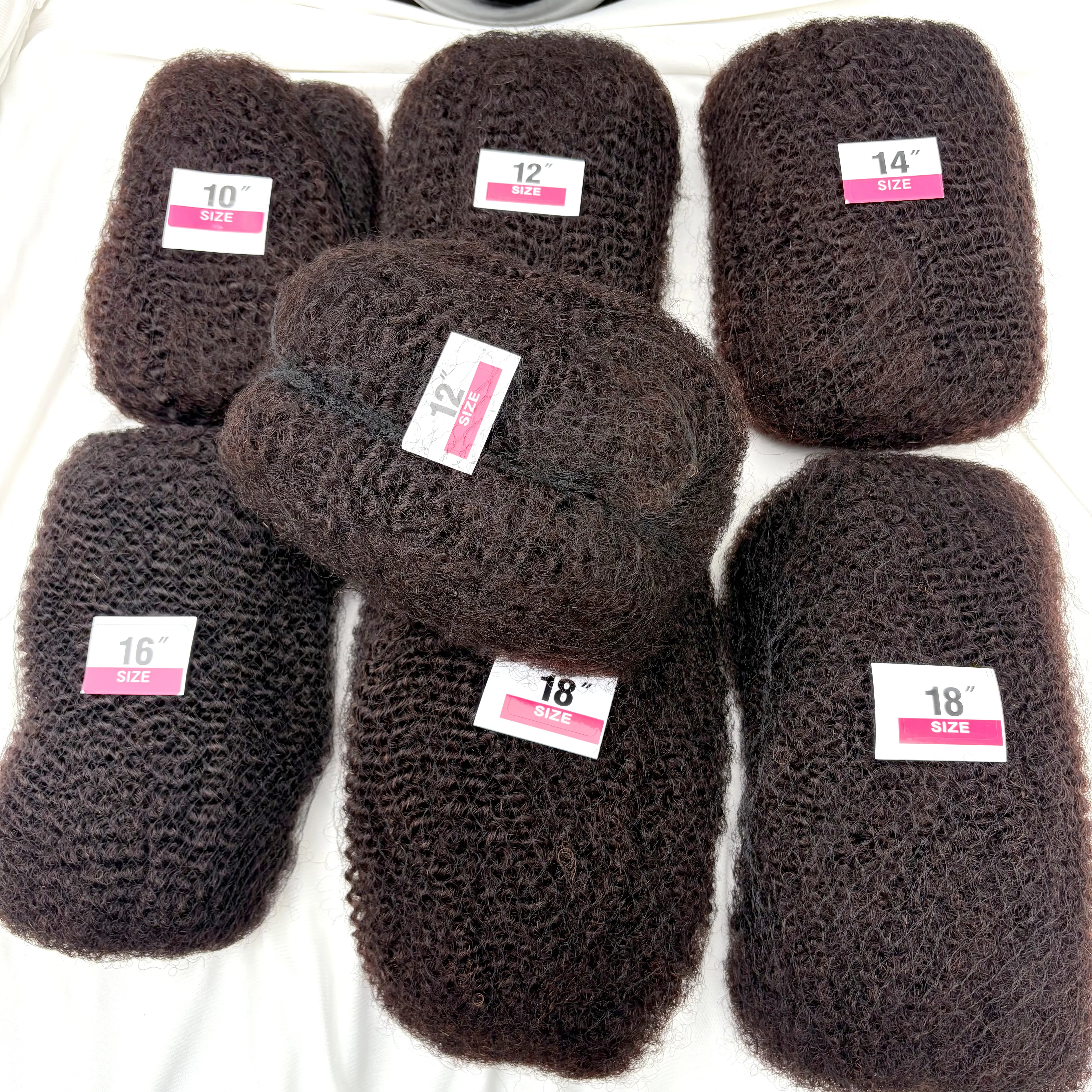 4C Afro Kinky Human Hair Bulk for Braiding reference detail