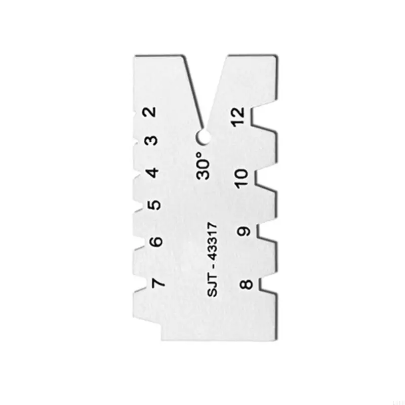 L1EE 29/30 Degree Thread Gauge Screw Angles Template Gage Stainless Steel Angles Measure Gauge Thread Cutting Angles Gauge