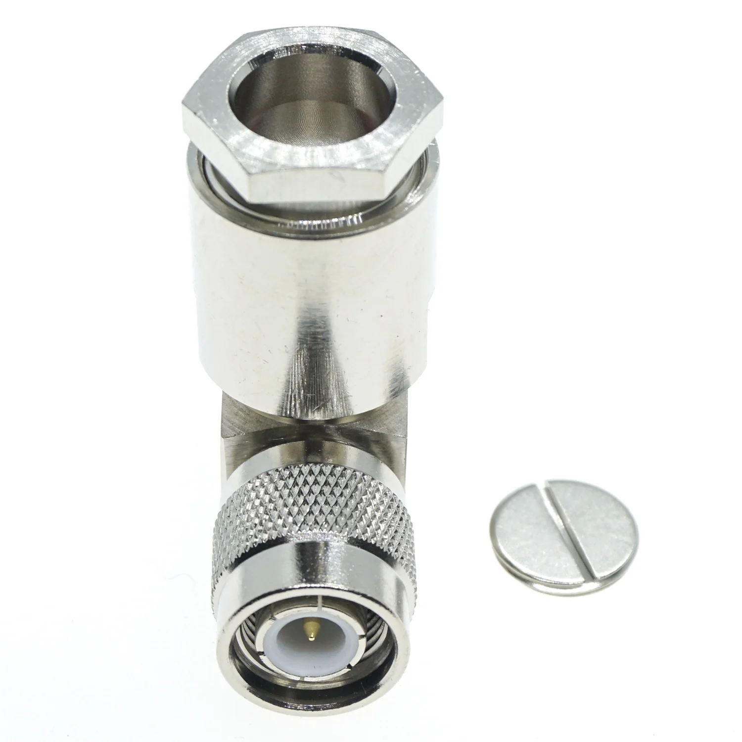 

TNC Male Plug Right Angle Clamp For RG8 RG213 LMR400 Cable Connector