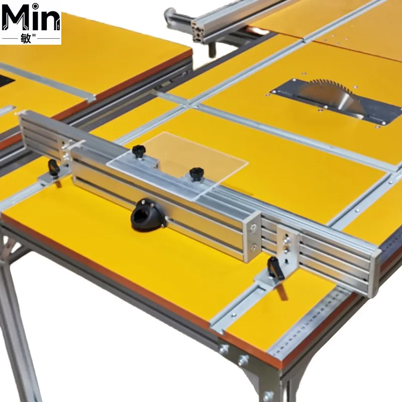 820mm Aluminium Heavy Router  Fence with Dust Port Connection T-tracks Sliding Brackets Miter Gauge Woodworking