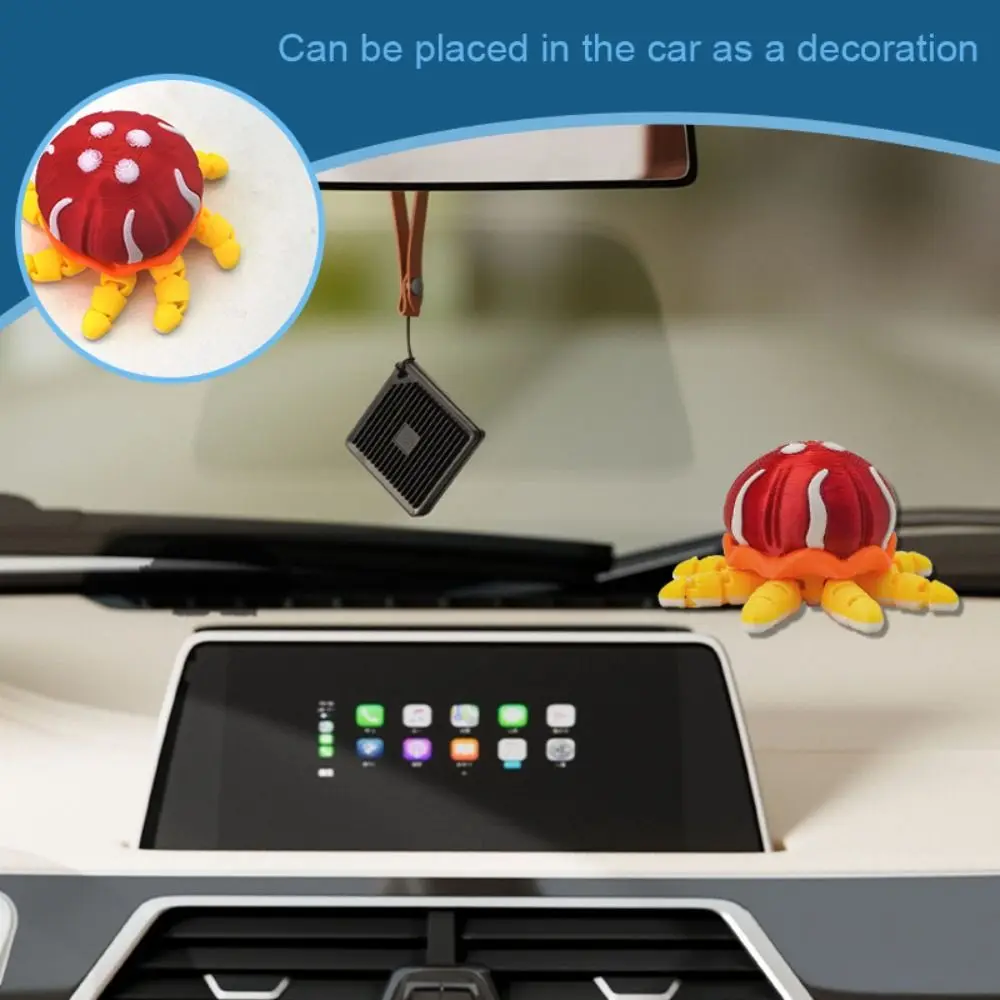 

Simulation Movable Jellyfish Ornament Plastic Model Doll 3D Printed Jellyfish Toy Collection Novelty Multi Joint Animal Toys