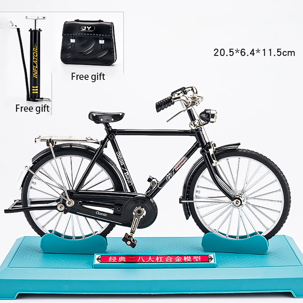 1:10 Bike Classic Bicycle Alloy Toy DIY Assembling Puzzle Gift for Children Model Collection Hobby