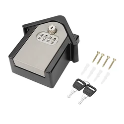 Aluminum Alloy Double Password Key Box Wall Safe