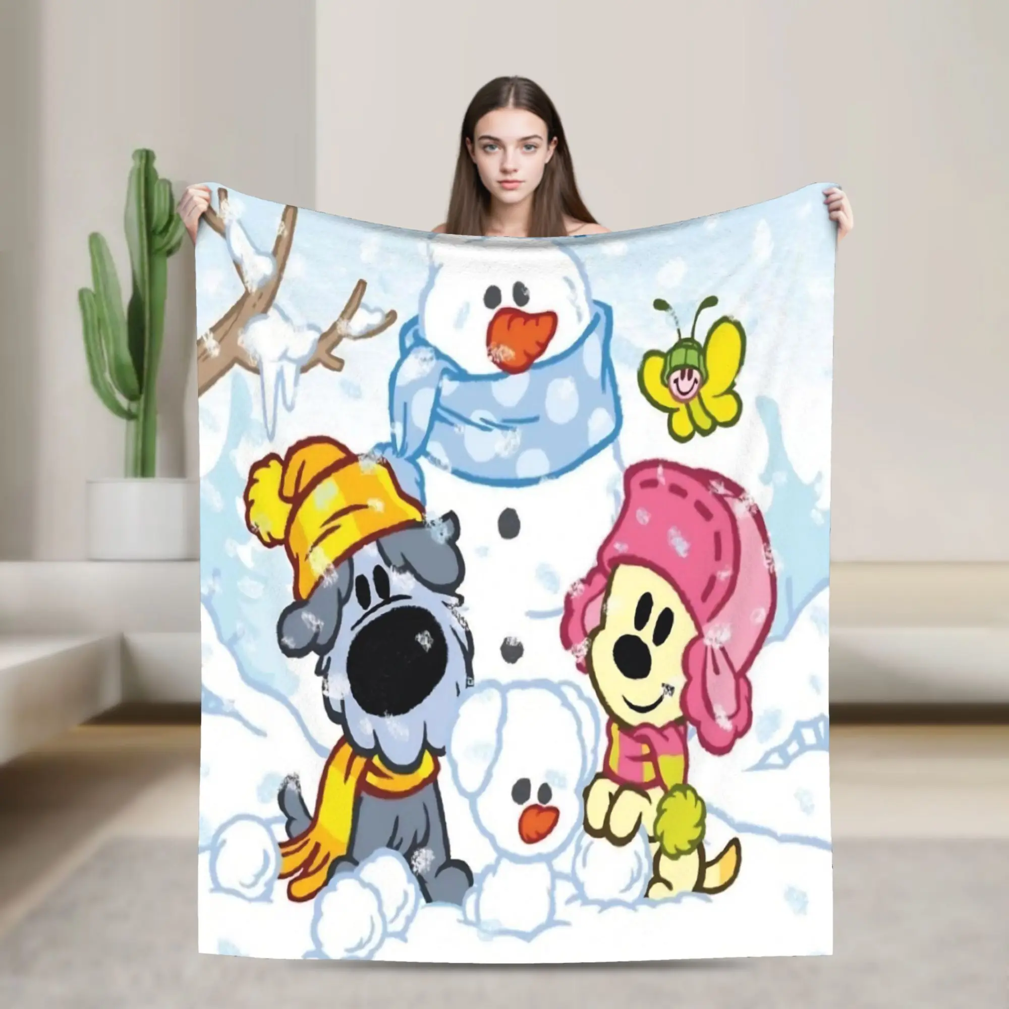 Woezels And Pips  Blanket Lightweight Thin Velvet Relax Gifts  Throw Blankets Plush Thin Quilt