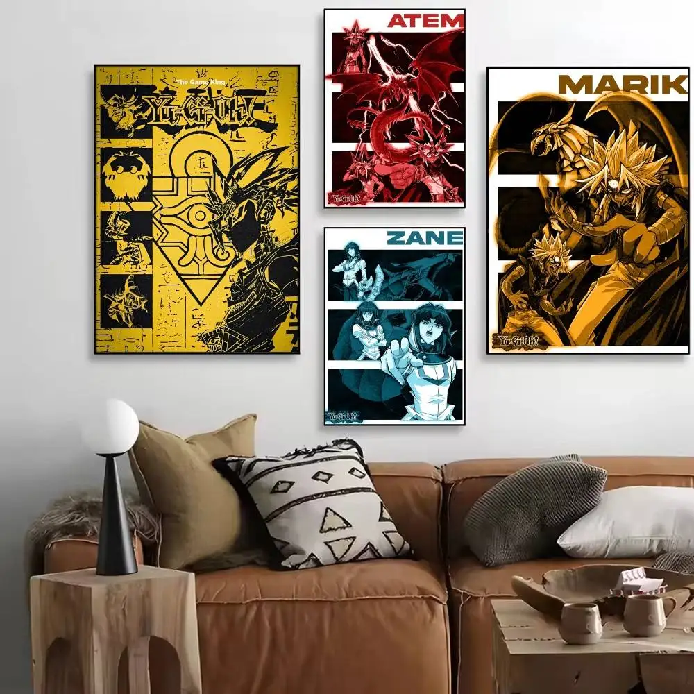 1PC Manga Yu Gi O-Oh Classic Anime Posters HD Print Vintage Wall Art Decor for Home Study Room