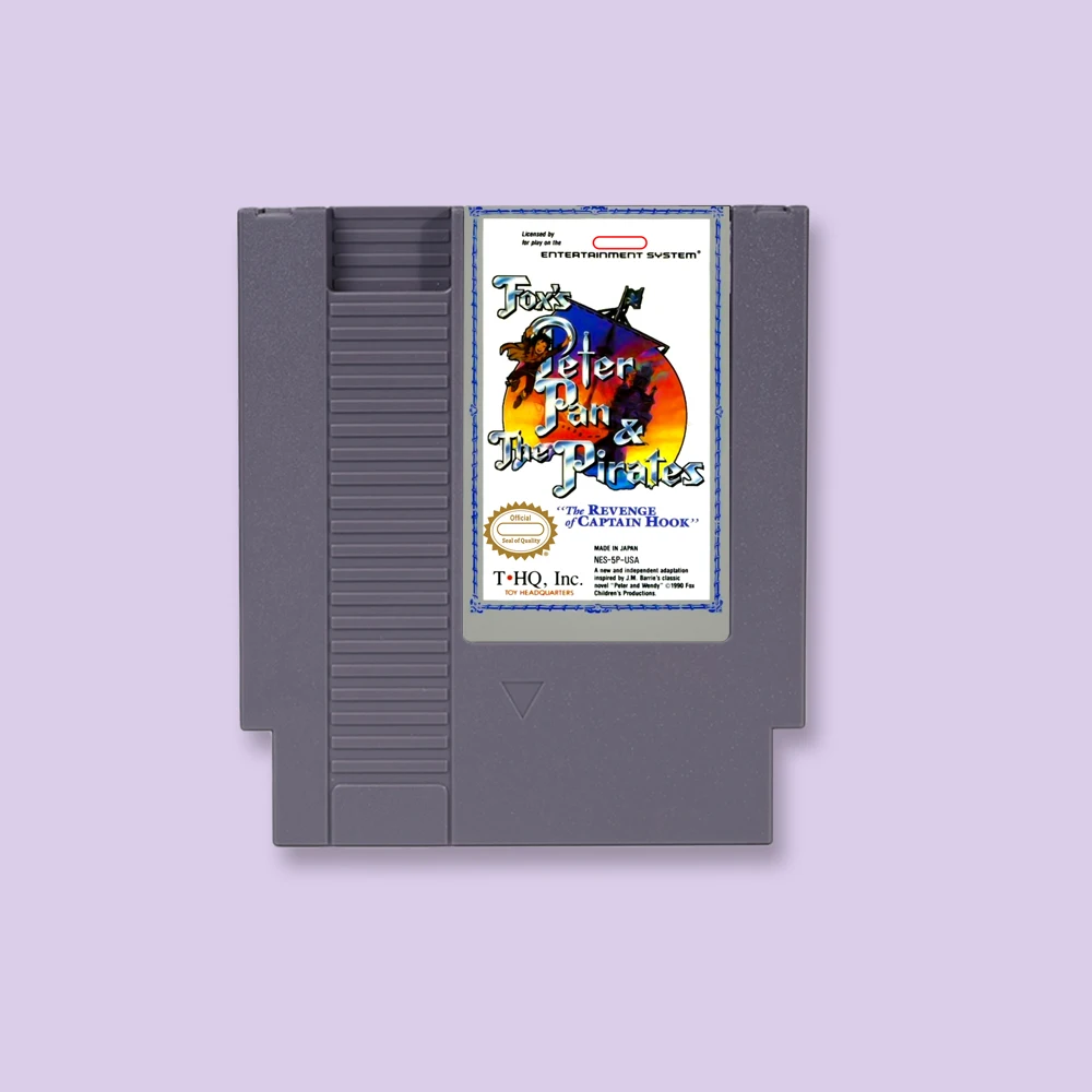 

Peter Pan & The Pirates Game Cartridge Action Game For NES 8Bit 72PIN Consoles Game Card