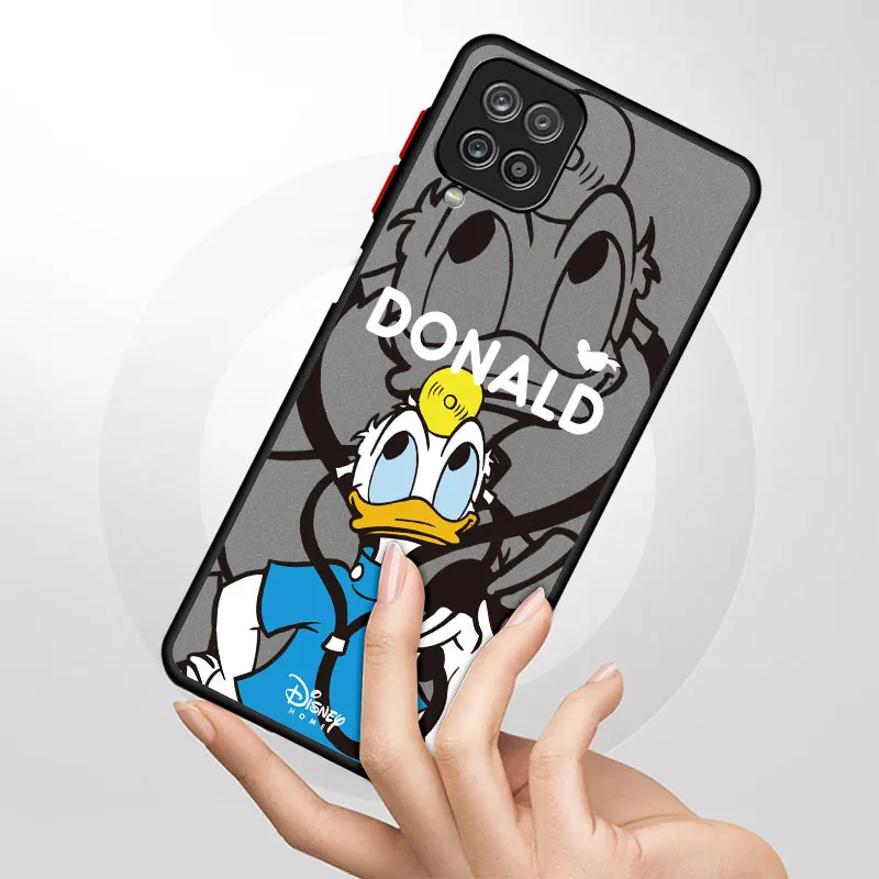 Case For Samsung Galaxy A54 A52 A14 A53 A34 A13 A32 A21s A23 A51 A33 A71 Matte Phone Funda Disney Donald Duck Couple