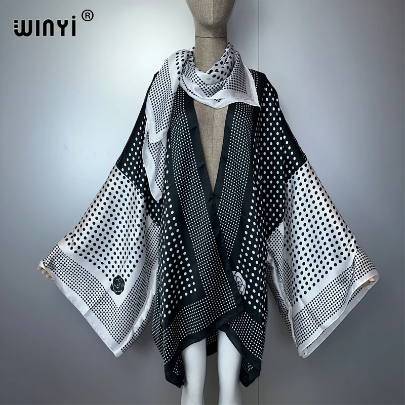 WINYI, cárdigan bohemio de verano, traje de vacaciones, abrigo sexy, traje de baño, cubierta para la playa, trajes de playa, vestido de mujer, caftán de moda con bufanda