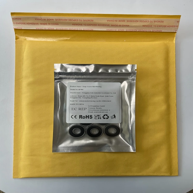 10PCS High Quality 604RS Micro Deep Groove Ball Bearings 4x12x4 mm Rubber Sealed Dustproof ABEC-7 Small Motor Fan Instrument