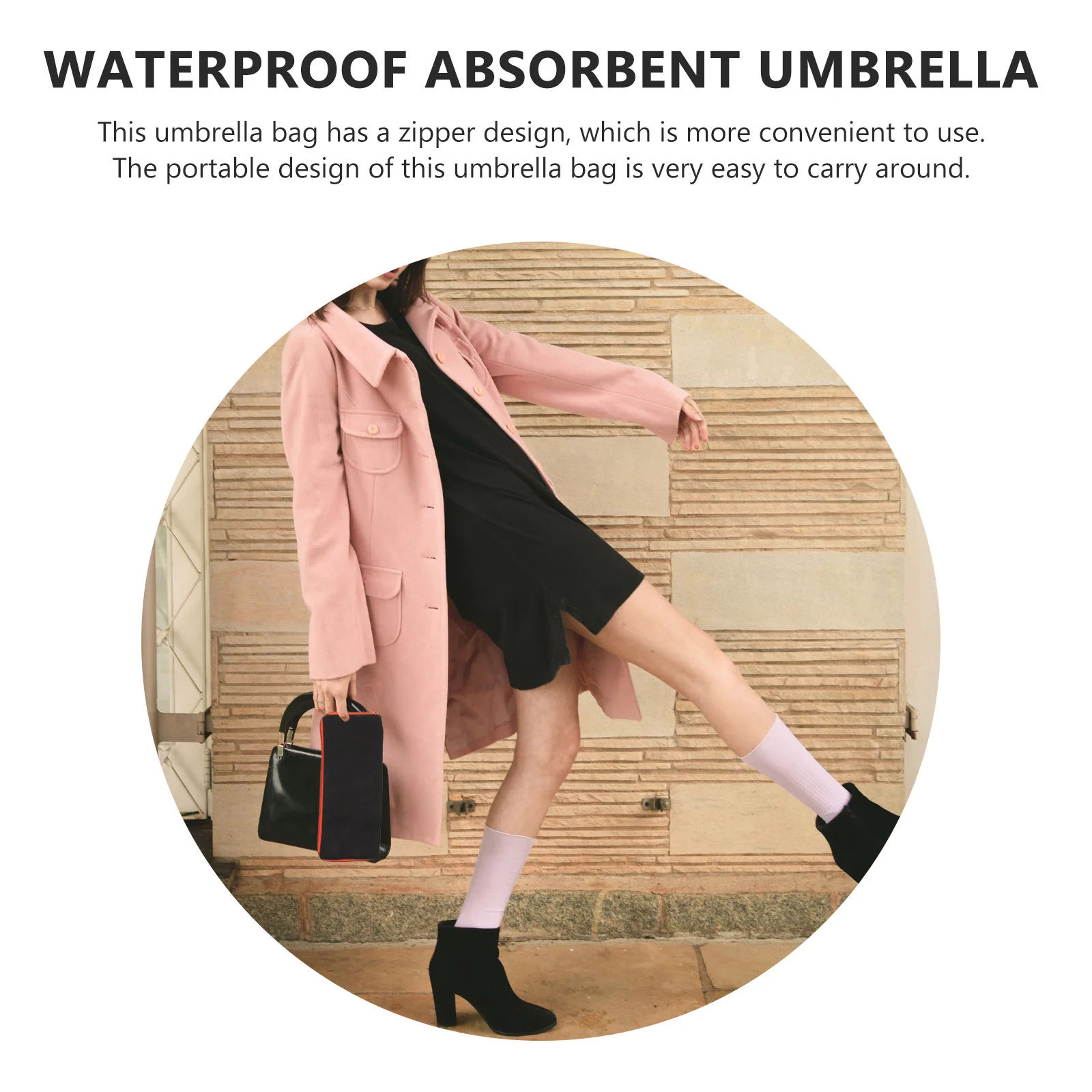 

Portable Folding Umbrella Cover Waterproof Material Prevents Ideal for Travel Home Car Use Pouch Umbrella Bag