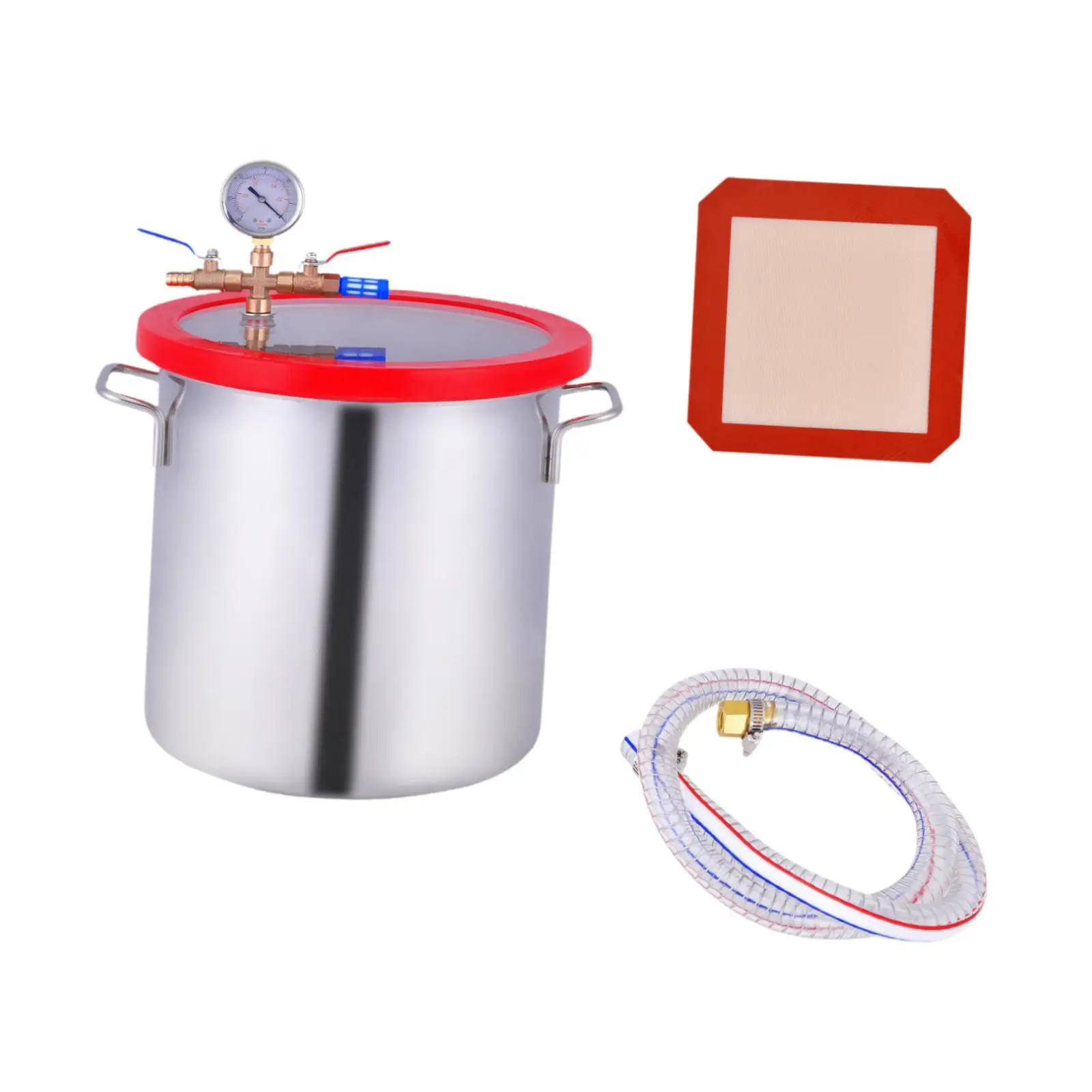 

Vacuum Chamber for Resin Casting 5 Gallon Pressure Pot for Degassing Epoxies