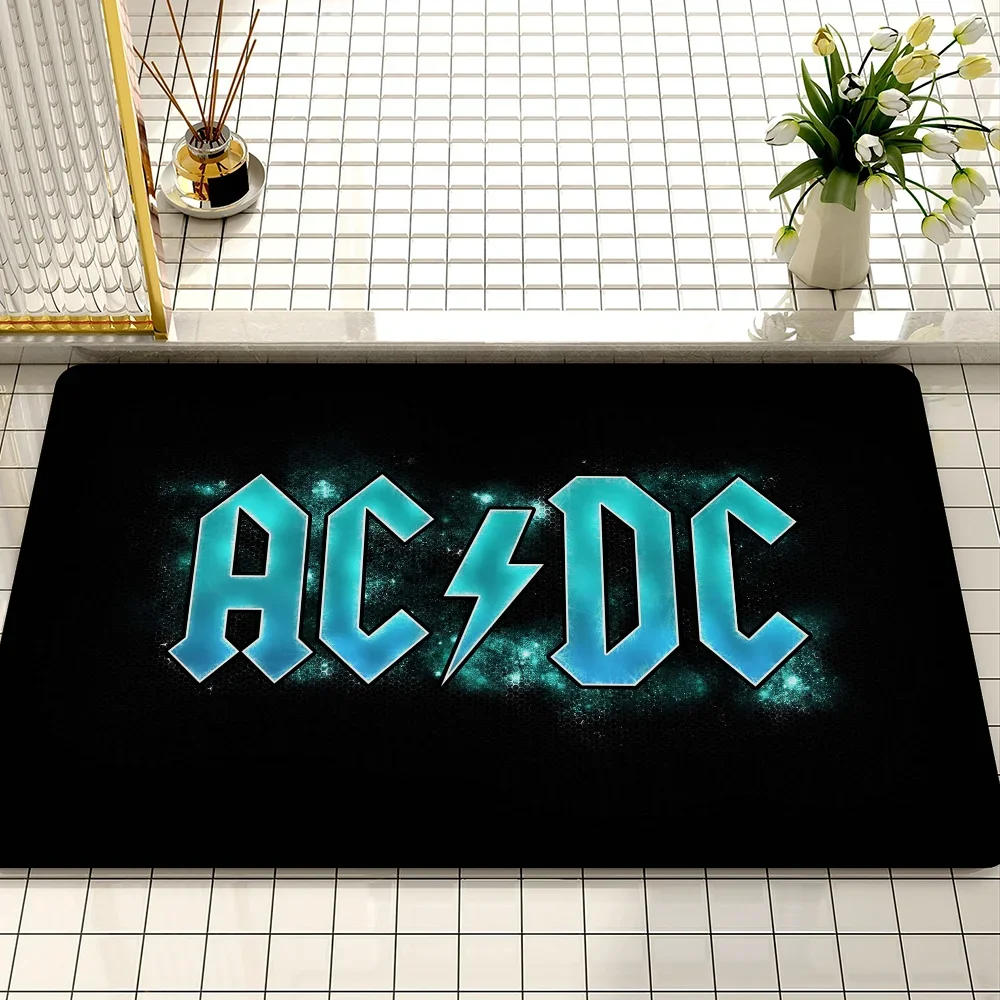 Rock Singer A-AC D-DC Band Floor Mat Cheaper Anti-slip Modern Living Room Balcony Printed Bedside Mats