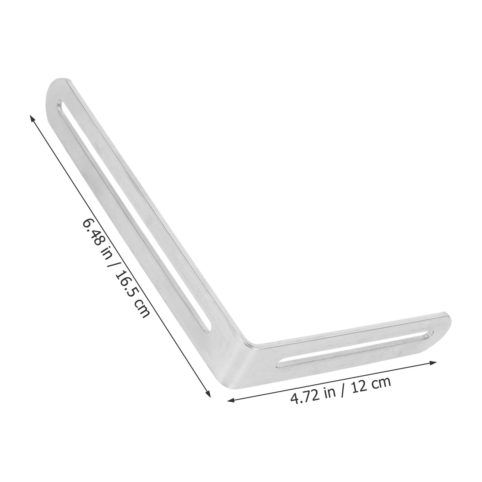 

5Pcs Stainless Steel Adjustable Furniture Corner Braces Slotted L Shape Bracket For Wood Shelves Supports