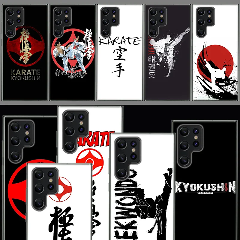 Oyama Kyokushin Karate Capa Phone Case For Samsung S26 Ultra S25 Edge Galaxy S23 S21 S20 S24 FE S22 S10 Plus Cover Clear TPU She