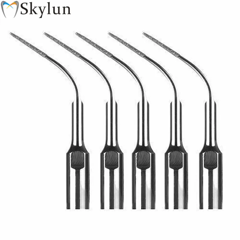 5PCS Dental Ultrasonic Scaler Tips PD3D Scaling Perio treatment Diamond Coated Tips Fit DTE Satelec