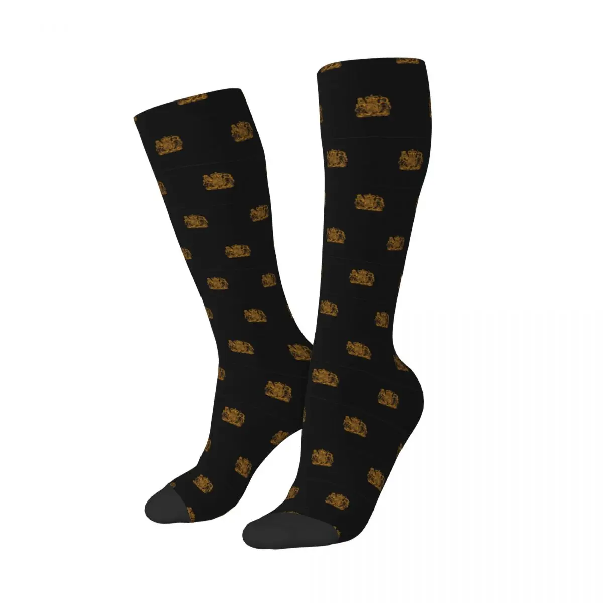 

Elizabeth II Royal Coat Of Arms Emblem Socks Harajuku Stockings All Season Long Socks Accessories for Unisex Birthday Present