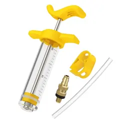 Pressure Oiler Steel Universal Lubricator Hose Adapter Grease Injecting Tool Brake Oil Kit Multipurpose Safety Piston Hand Pump