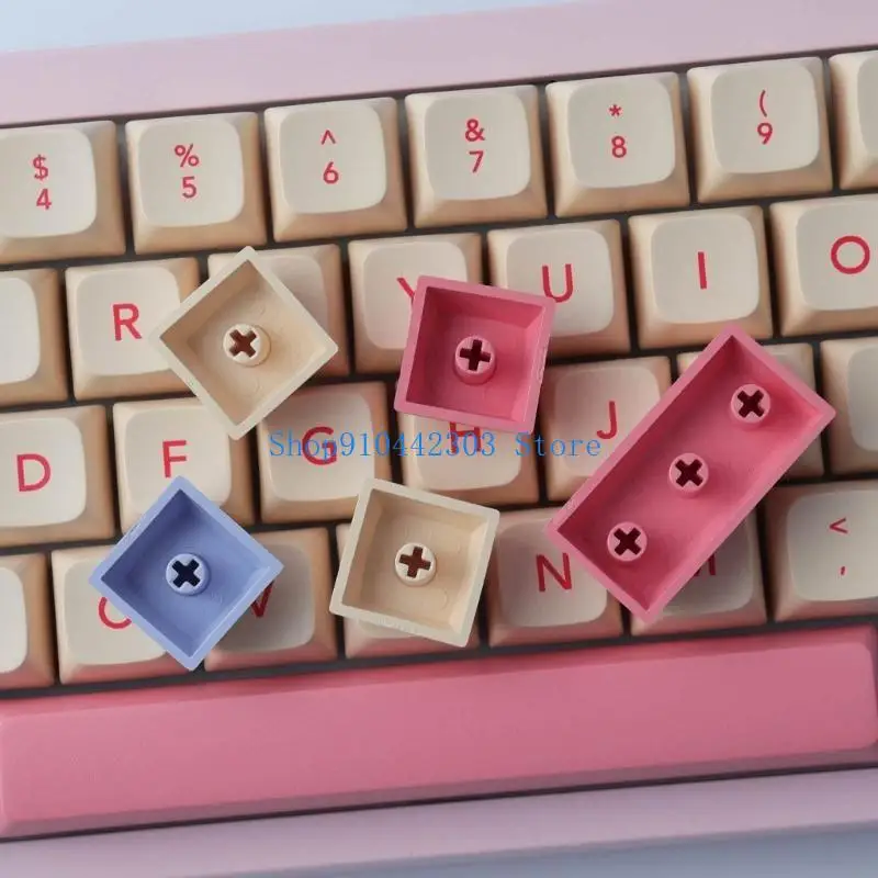 

652F 132 Keys PBT Keycaps Dye-Subbed Mechanical Keyboards caps Set XDA Profile ForMX Switches