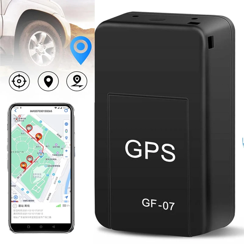 Mini GF-07 GPS Car Tracker Real Time Tracking Anti-Theft Anti-lost Locator Strong Magnetic Mount SIM Message Positioner Auto