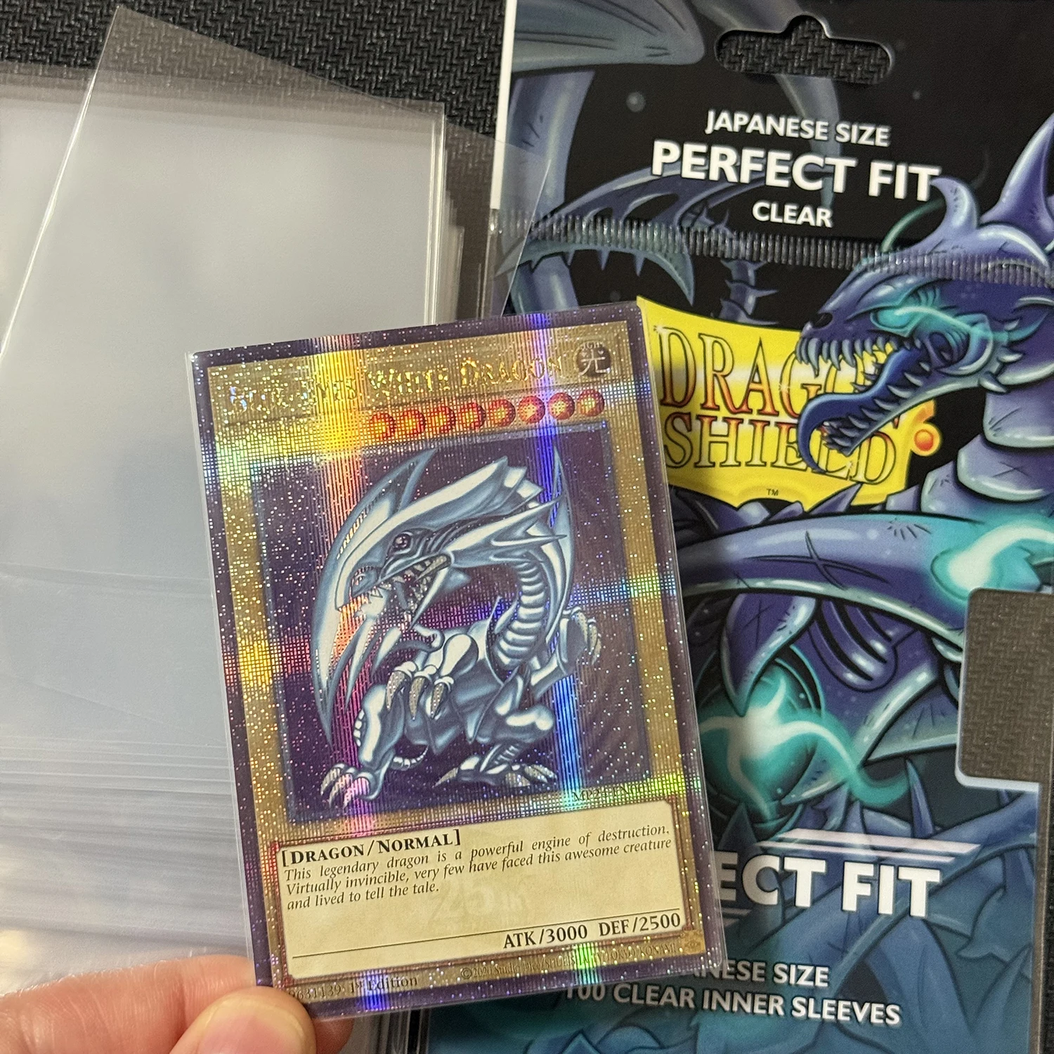 100PCS/LOT Dragon Shield Transparent Card Sleeves Japanese/Standard Size Perfect Fit TCG Cards Protectors