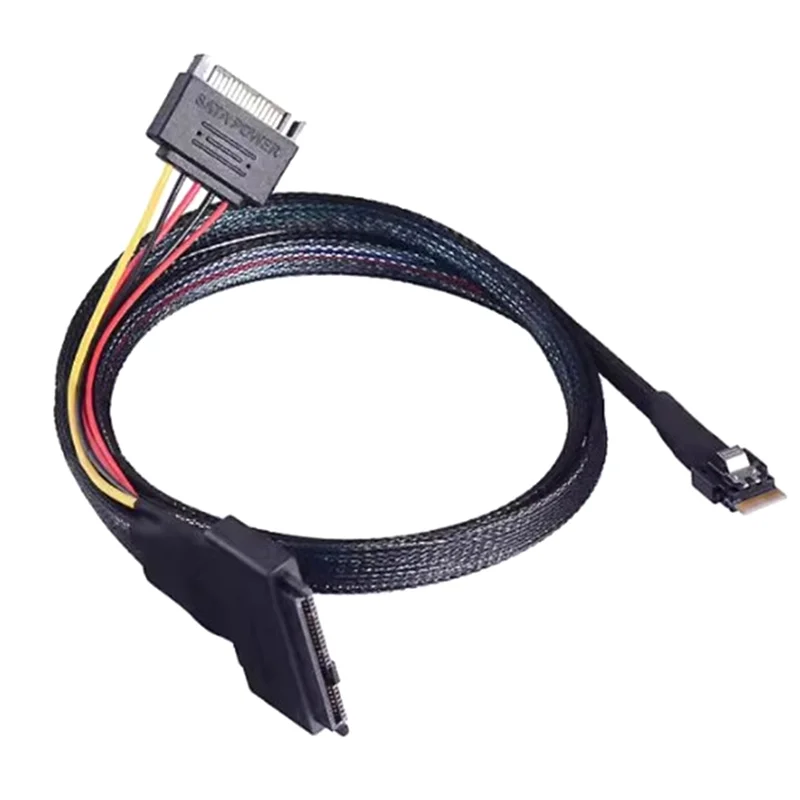 

Slimline U. 2/U. 3 SSD Cable 50Cm SAS SFF-8654 4I To SFF-8639 Data Cable For Computer U. 2 U. 3