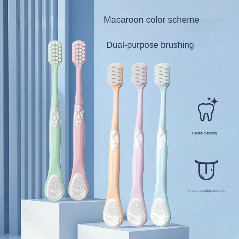 

Double-sided tongue cleanser brush Tongue cleanser Oral hygiene tool Tongue scraper toothbrush/tongue cleaner