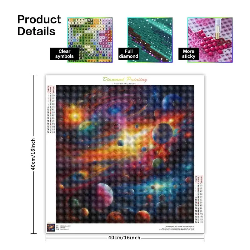 SDOYUNO Full Square Diamond Painting 5D DIY Universe Diamond Embroidery Kits Mosaic Rhinestone Pictures New Arrival Gift