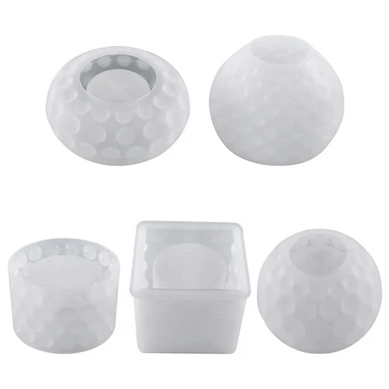 

5Pcs Silicone Candle Molds Set For Candle Making,3D Silicone Mold,Silicone Mold For Soy Wax, Soap