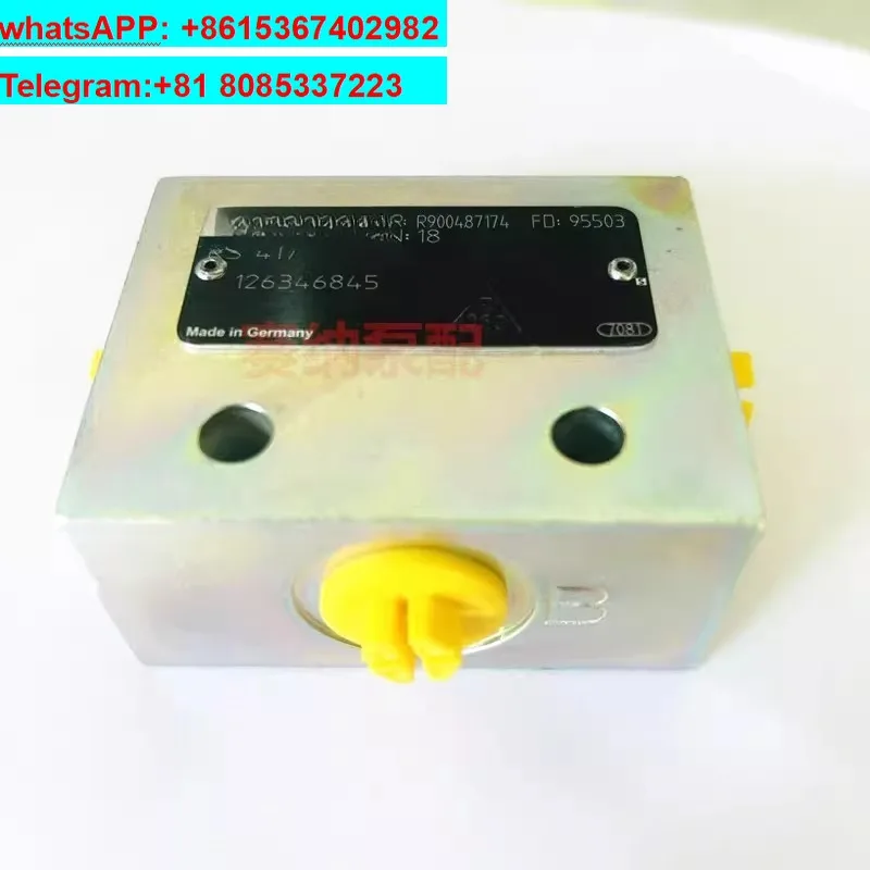 RS417 shuttle valve, original genuine R900487174 pump truck main oil pump shuttle valve