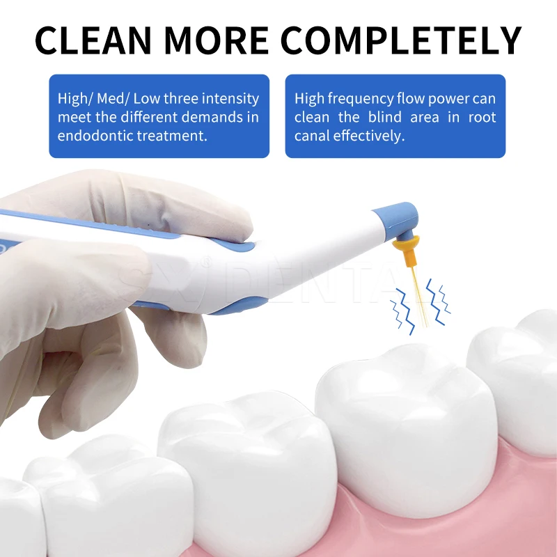 

Dental Basic Instrument 60 Pcs Tips Cordless Ultrasonic Irrigator Endo Cleaning Odontologia Tools with Rechargeable USB Battery