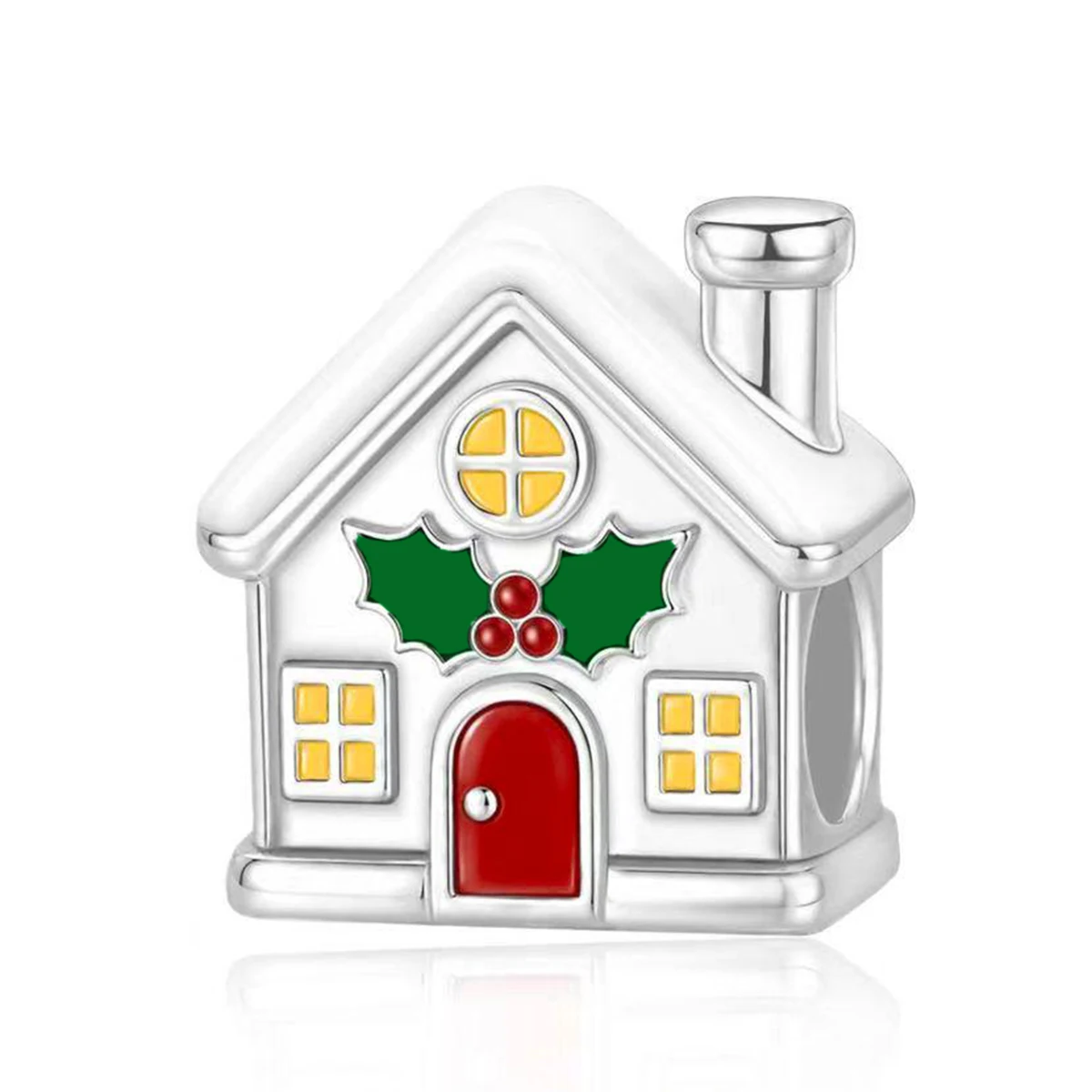 Pan Charms Schneemann, Weihnachtsmann, Rentier, Pinguin, Bär, Geschenkbox-Anhänger, Charm für Heiligabend, Familien- und Geburtstagsgeschenk, Schmuck für Sie, Frauen
