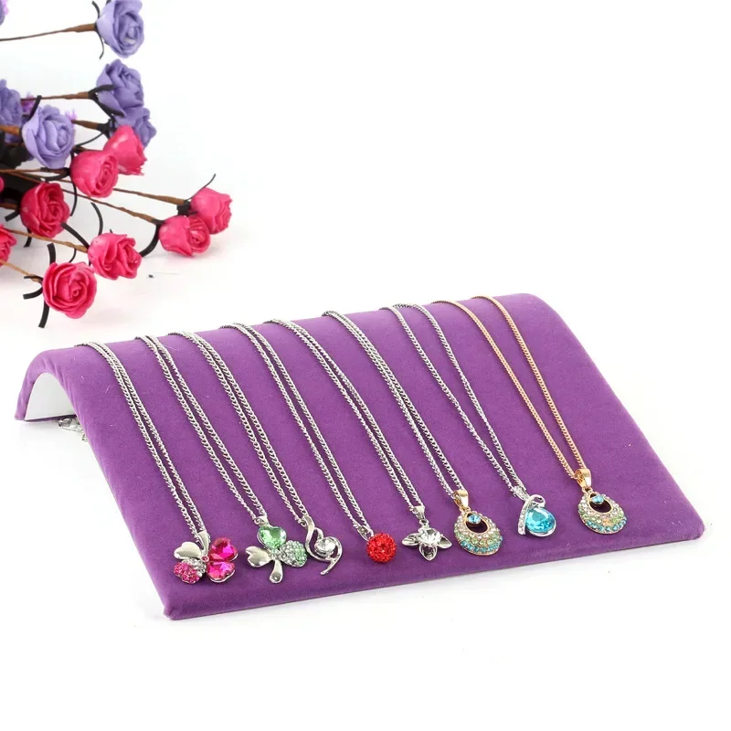 Necklace Jewelry Pendant Necklace Bracelet Display Holder Shelf Stand Velvet Easel Rack Composite Board Jewelry Holder