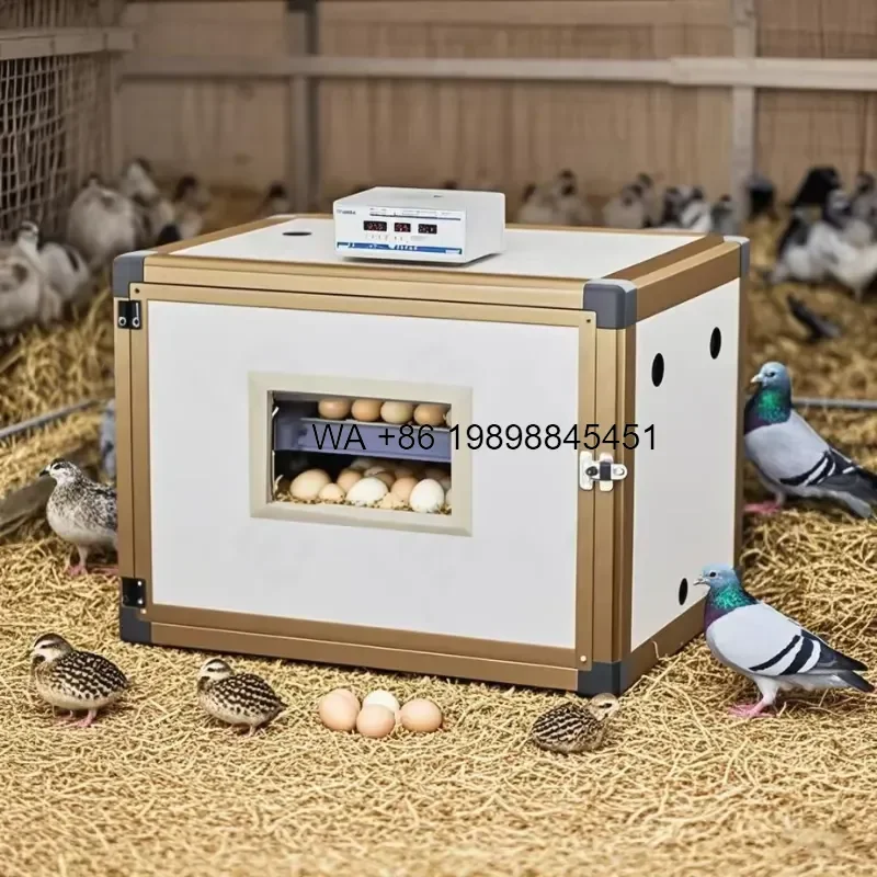 Wmwmnu Intelligent Temperature Control Incubator Automatic Humidification Heating Egg Turning Alarm With Egg Light for