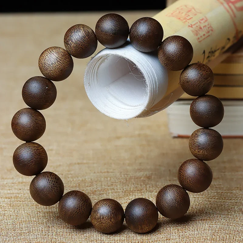 Yingge Lvqi Nan Submerged Water Vietnam Nha Zhuang Agarwood Bracelet Buddha Beaded Necklace 108 Pieces Crafts Men and Women