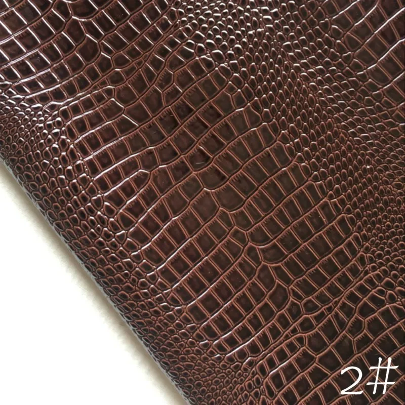 Artificial Leather Fabric for Diy Phimosis Shoes Sofa Phone Case Designer Crocodile Pattern Decoration Cloth Wholesale