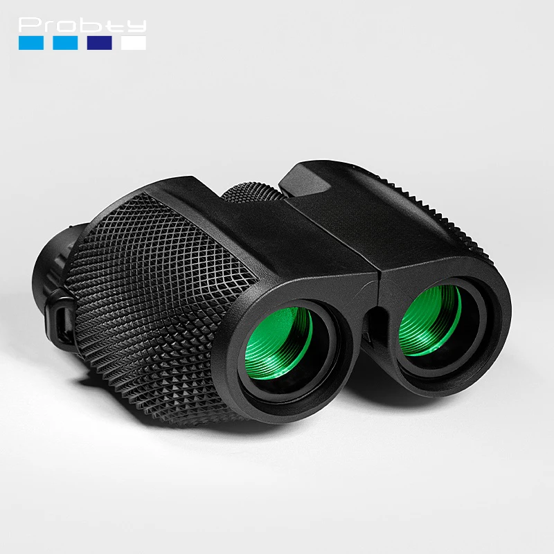 

Binoculars 10X25 Long Range Pocket HD Telescope Folding Compact Bak4 Prism Binocular Optical Scope FMC Lens For Hunting