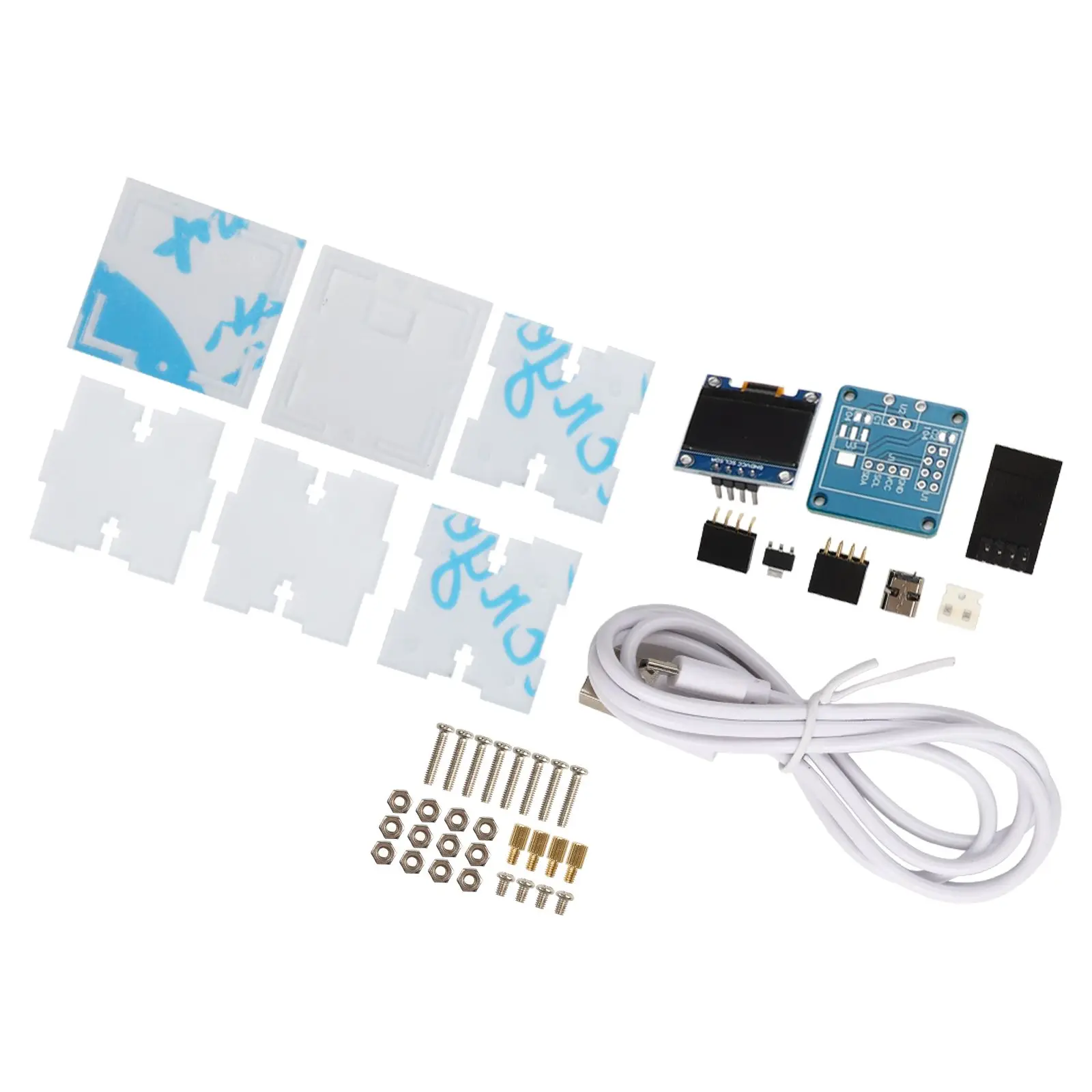 

Acrylic Shell DIY Electronic Kit Transparent Acrylic Clock Shell Automatic Timing USB Powered 5V Power Requirement