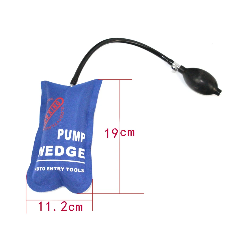 Schlosserwerkzeug Luftkeil-Set, 3 Größen, Blau mit Rotem Keil, zum Öffnen von Autotüren und Fenstern, Professionelles Öffnungswerkzeug – Detail 4
