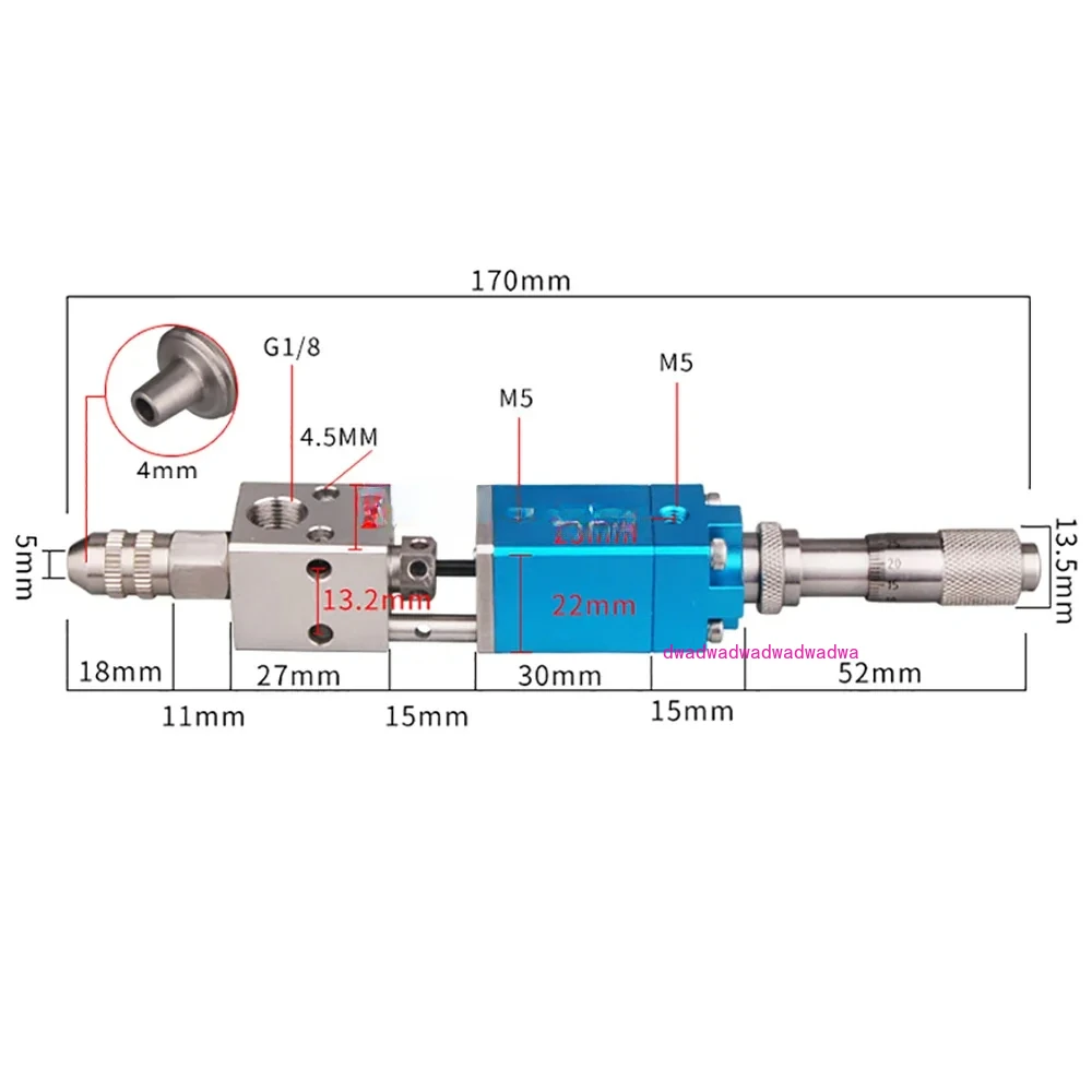 Industrial Dispensing Valve Pneumatic Double-Acting Needle-off Glue Dispensing Valve MY-2121Q With Micrometer Adjustment Knob